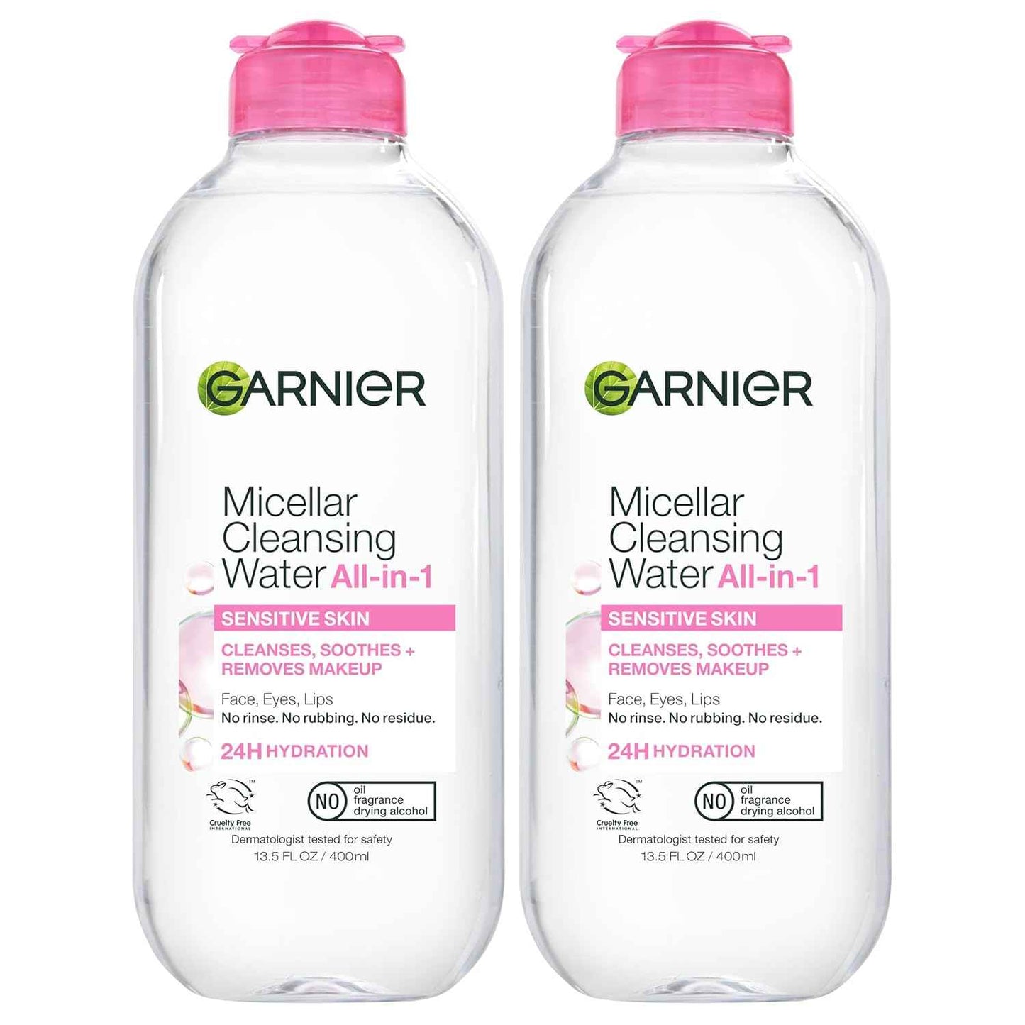 Garnier Micellar Water, Hydrating Facial Cleanser & Makeup Remover, Suitable for Sensitive Skin, Vegan, Cruelty Free