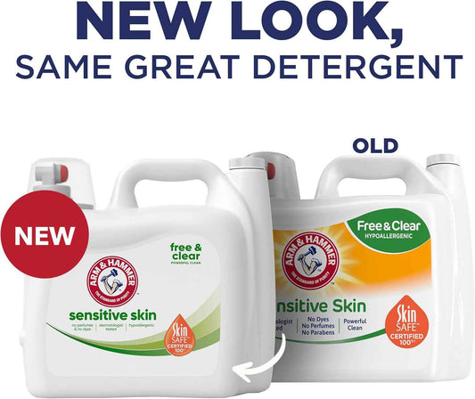 ARM & HAMMER Sensitive Skin, Liquid Laundry Detergent