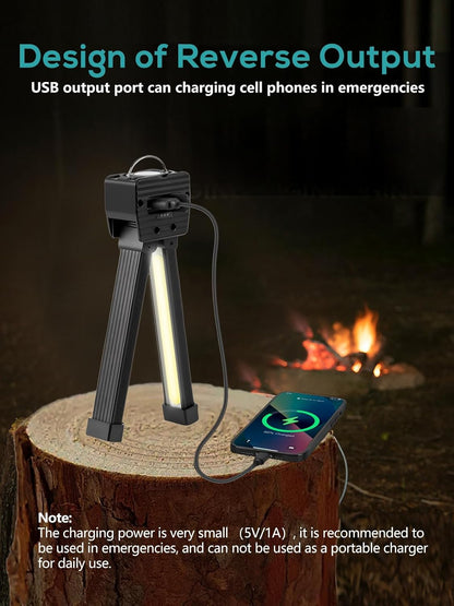 Gym_Lamp,_Portable_Gym_Lighting_for_Posing,_Magnetic_Work_Light_Rechargeable,_Gift_for_Men/Women,_180°_Rotate_Foldable_with_Hang_Hook_Camping_Lamp,_USB_Power_Bank_LED_Handheld_Flashlight-Black