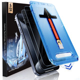MAGIC JOHN 2 Pack for iPhone 15 Pro (6.1 inch) Privacy Glass Screen Protector, Anti-spy Tempered Glass Film, Auto Dust-Elimination Installation, Bubble Free, Case Friendly