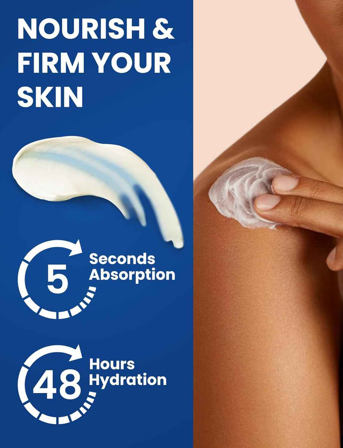 Venture Pal Topical Magnesium Cream, Fast-Absorbing Magnesium Moisturizing Lotion, Shea Butter & Hyaluronic Acid, Suitable for Kids