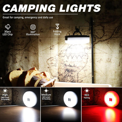 DIBMS_1-Pack_Camping_String_Light_w/Lamp,_19FT/32.8FT_Rechargeable_Waterproof_LED_Hanging_Light_for_Outdoor_Camping_Awning_Tent_Garden_Party_Festival_Decor