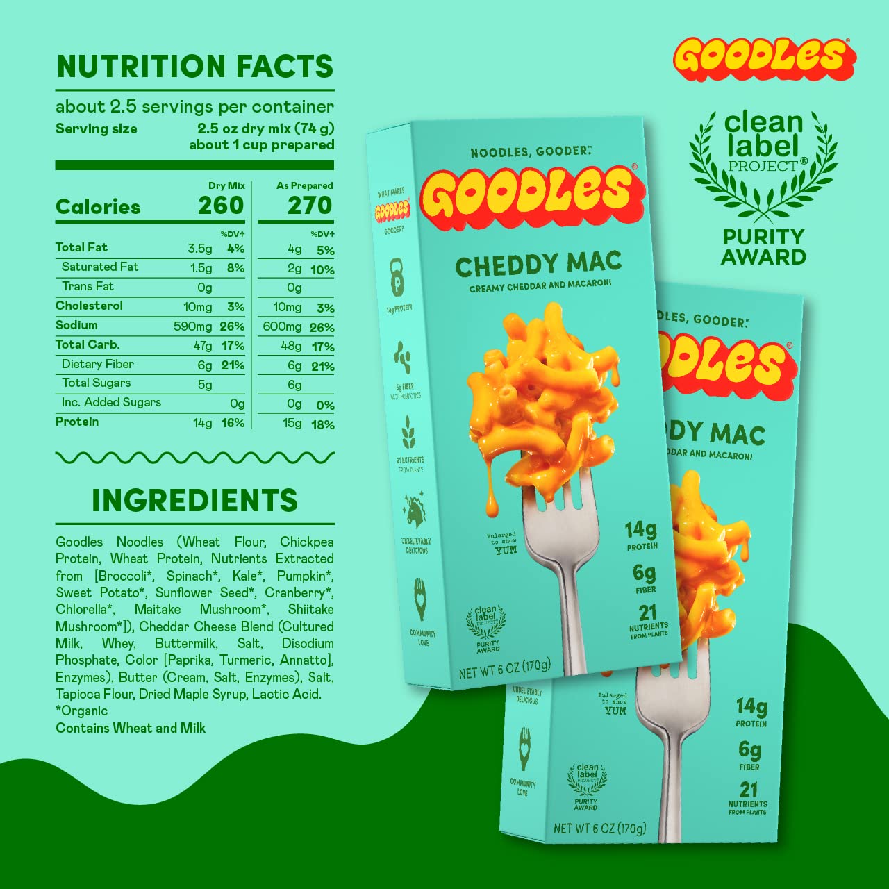 Goodles_Cheddy_Mac_Creamy_Cheddar_and_Macaroni_Pasta_-_Nutrient_Packed_with_Real_Cheese,_Fiber,_Protein,_Prebiotics,_Plants,_&_Vegetables_|_Non-GMO,_Organic_Ingredients_[Cheddy_Mac,_6_oz._1_Pack]