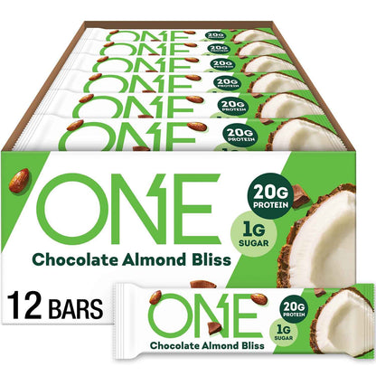 ONE Protein Bars, Gluten Free with 20g Protein and 1g Sugar, Pantry Staples, 2.12 oz