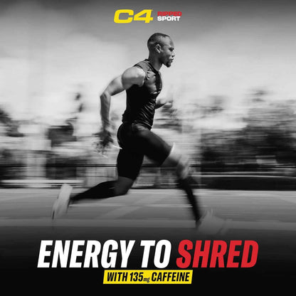 C4 Ripped Sport Pre Workout Powder - NSF Certified for Sport + Zero Sugar Preworkout Energy Supplement for Men & Women - 135mg Caffeine + Weight Loss - 30 Servings