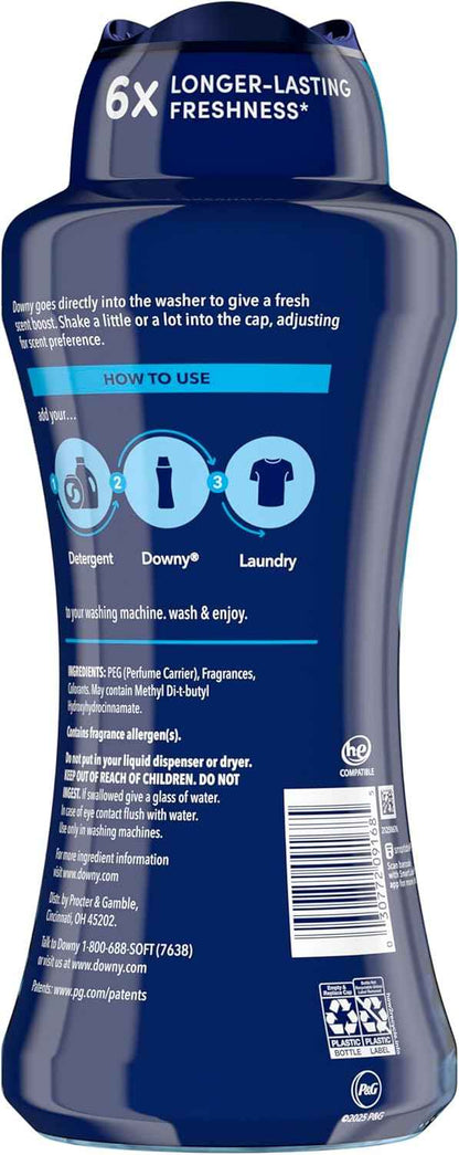 Downy Balance In-Wash Laundry Scent Booster Beads, Crisp Rain and Blue Eucalyptus scent, laundry scent beads, Long-lasting Freshness