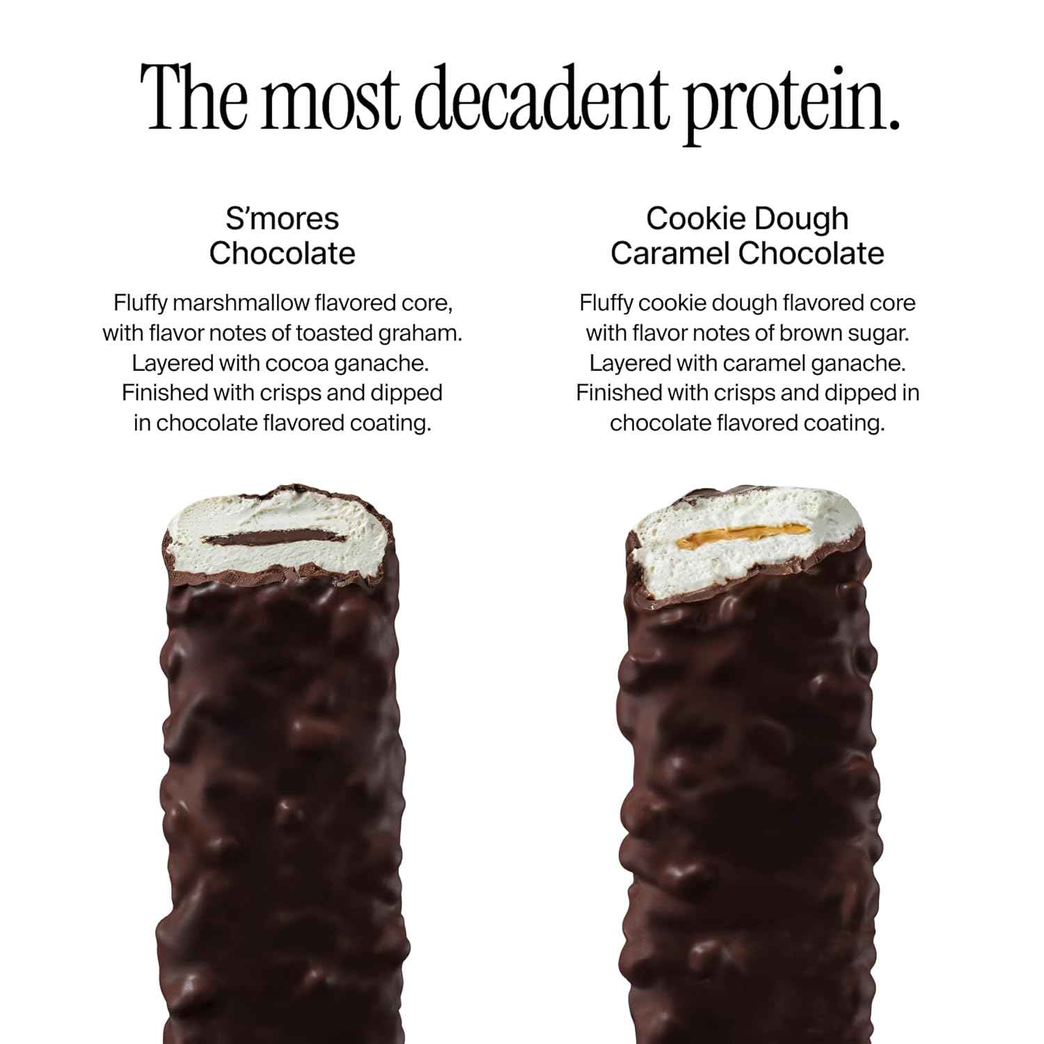 David Bronze High Protein Bars - Cookie Dough Caramel Chocolate Crunch & S'mores Chocolate Crunch Flavored Bar - 0g of Sugar, Low Carb, Gluten Free - 20g of Protein, 150 Calories - On-The-Go Snack, Pack of 8