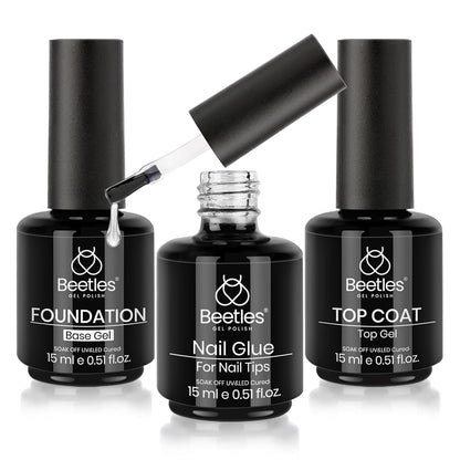 Beetles_Top_Coat_Base_Gel_&_Nail_Glue_Set-3Pcs_No_Wipe_Top_Coat_Gel_Nail_Polish_&_Base_Coat_with_9_In_1_Nail_Glue_Shine_Effect_Long_Lasting_Soak_Off_Uv_Light_Lamp_Diy_Nail_Gifts_for_Women_&_Girls