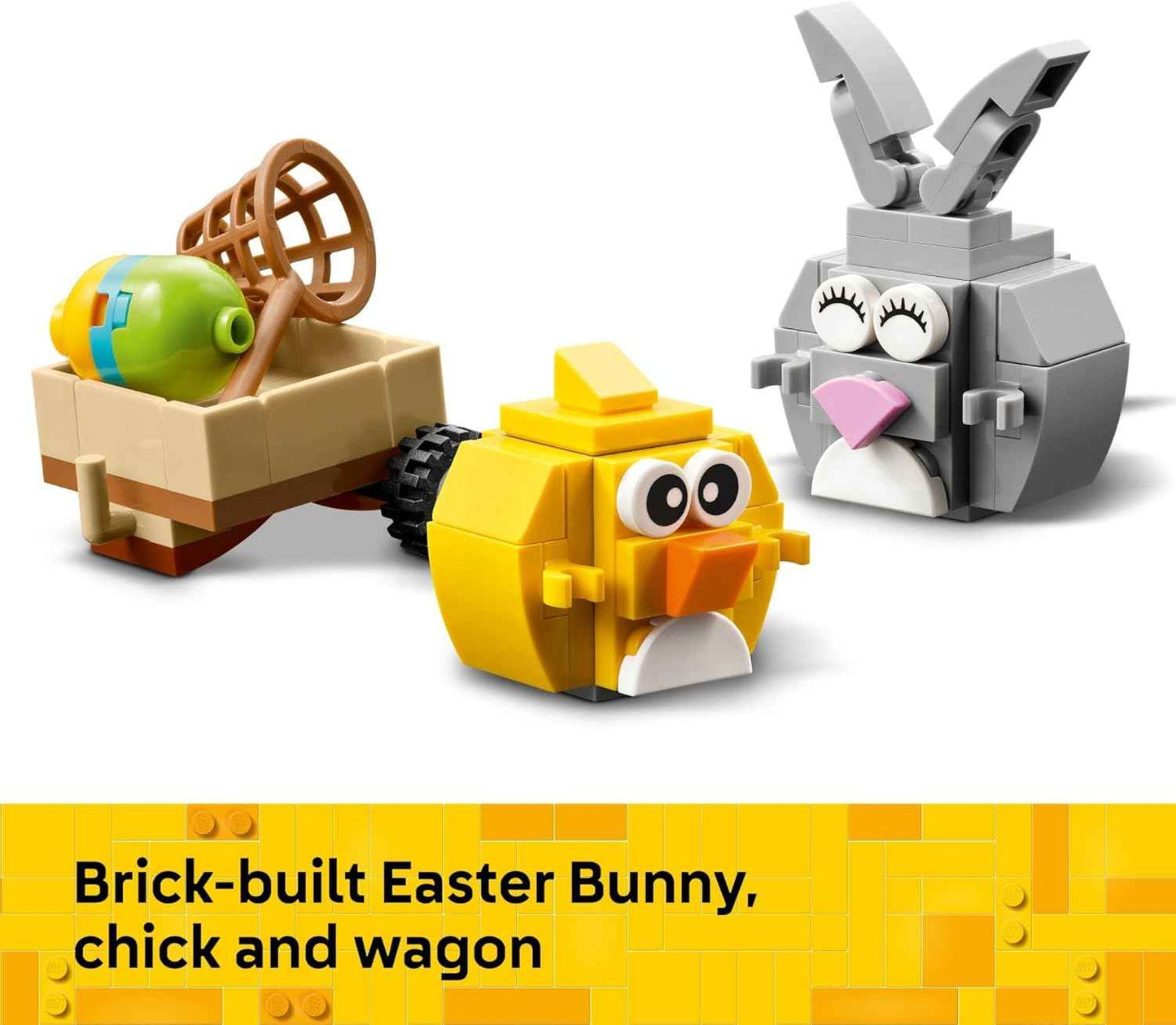 LEGO Easter Bunny and Chick Egg Hunt Building Toy for Girls & Boys - Springtime Playset for Kids, Ages 8+ - Basket Stuffer or Gift Idea for Easter - 40808