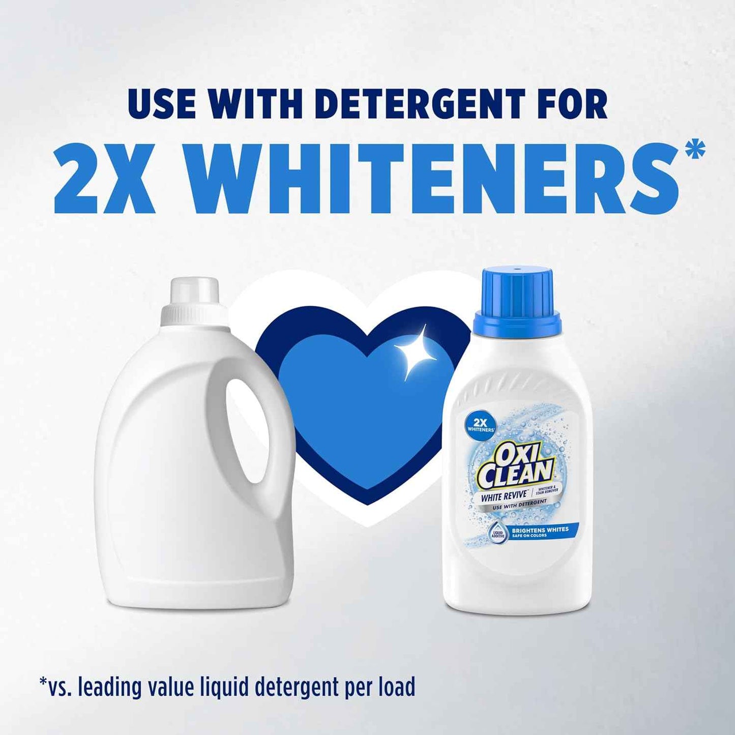 OxiClean White Revive Whitener & Stain Remover Liquid Additive, Water-Activated Oxygen Bleach for Laundry