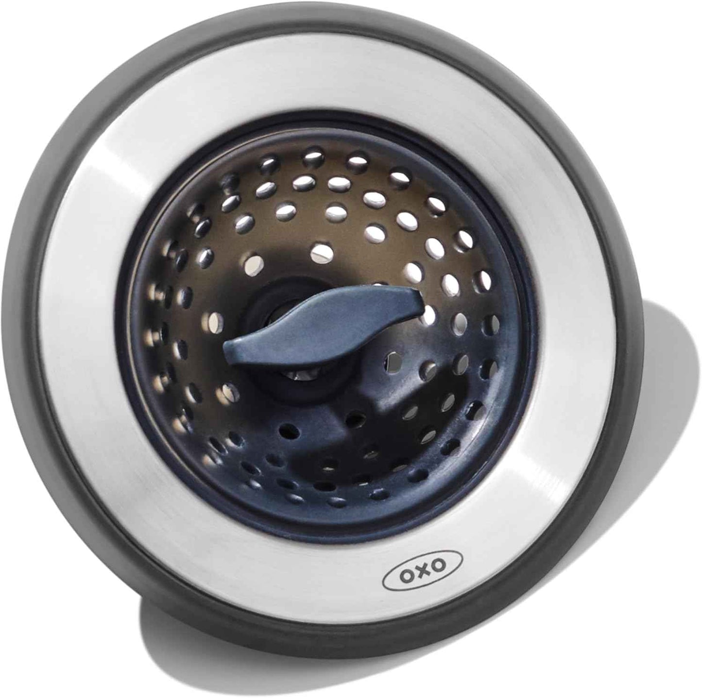 OXO Good Grips 2‑in‑1 Sink Strainer Stopper, Sink Drain Strainer for Kitchen