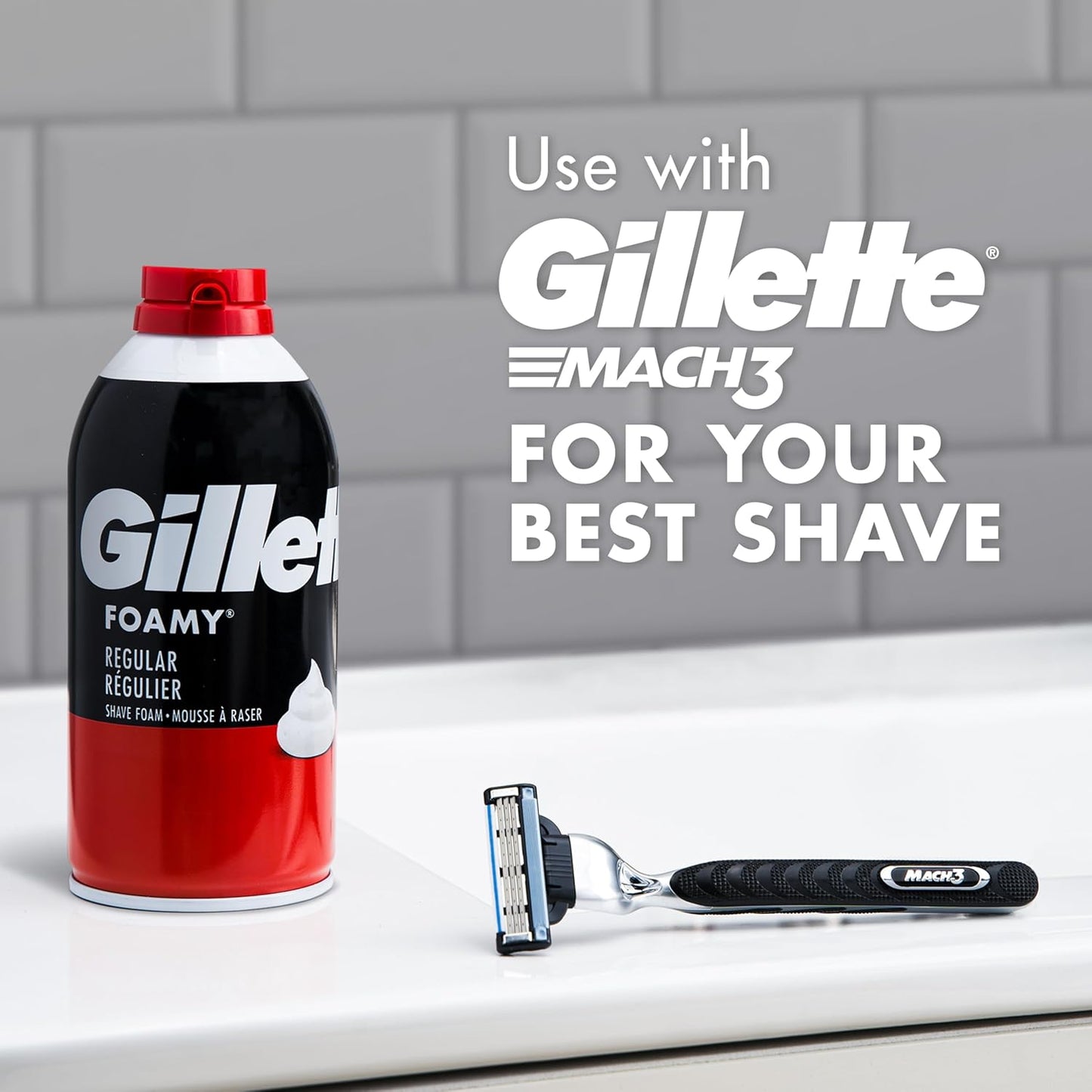 Gillette_Foamy_Regular_Shaving_Cream,_Pack_of_12,_11_oz_each