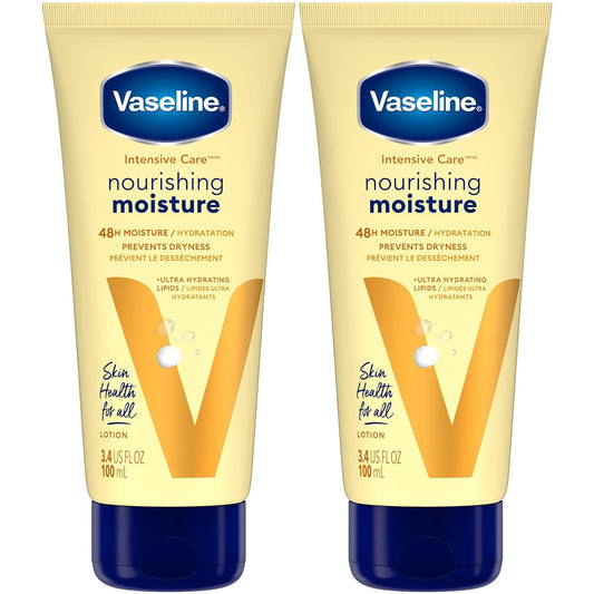 Vaseline_Lotion,_Intensive_Care_Nourishing_Moisture_2-Pack_–_Moisturizer_with_Oat_Extract_+_Ultra-Hydrating_Lipids_for_Healing_Extremely_Dry_Skin,_3.4_Oz_Ea