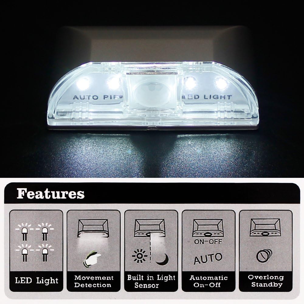 SENHAI_2_Pack_Keyhole_Light,_Infrared_IR_Wireless_Door_Lock_Lamp,_Auto_Sensor_Motion_Detector,_4_LED_Bulbs
