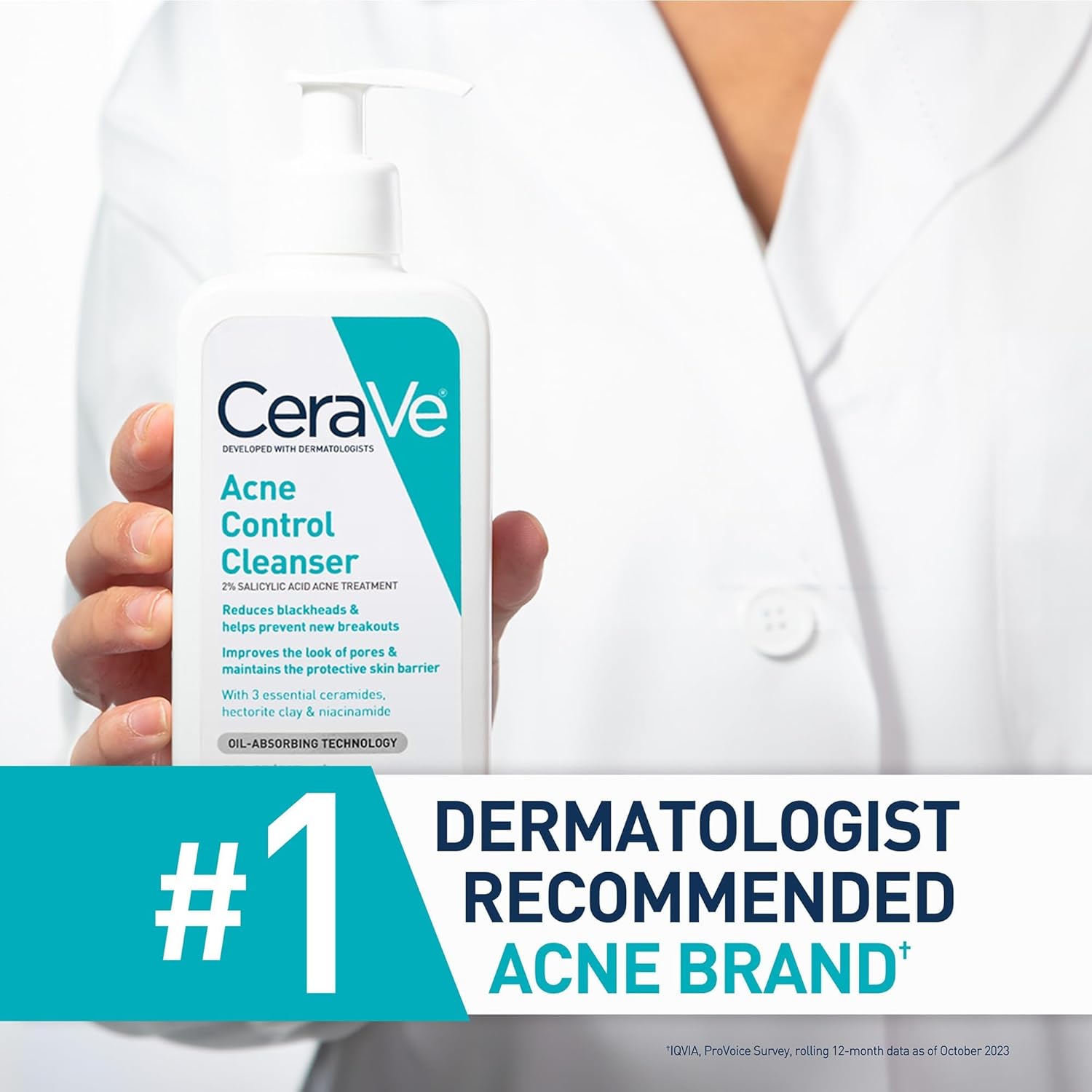 CeraVe_Acne_Treatment_Face_Wash,_Salicylic_Acid_Cleanser_with_Purifying_Clay,_Niacinamide,_and_Ceramides,_Pore_Control_and_Blackhead_Remover,_8_Ounce