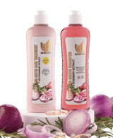 Onion Biotin and Rosemary Shampoo & Treatment Set for Stronger, Thicker and Longer Hair - Soft and Shine, Hair Loss and Thinning Hair, Growth Shampoo, Paraben Free, Silicone Free