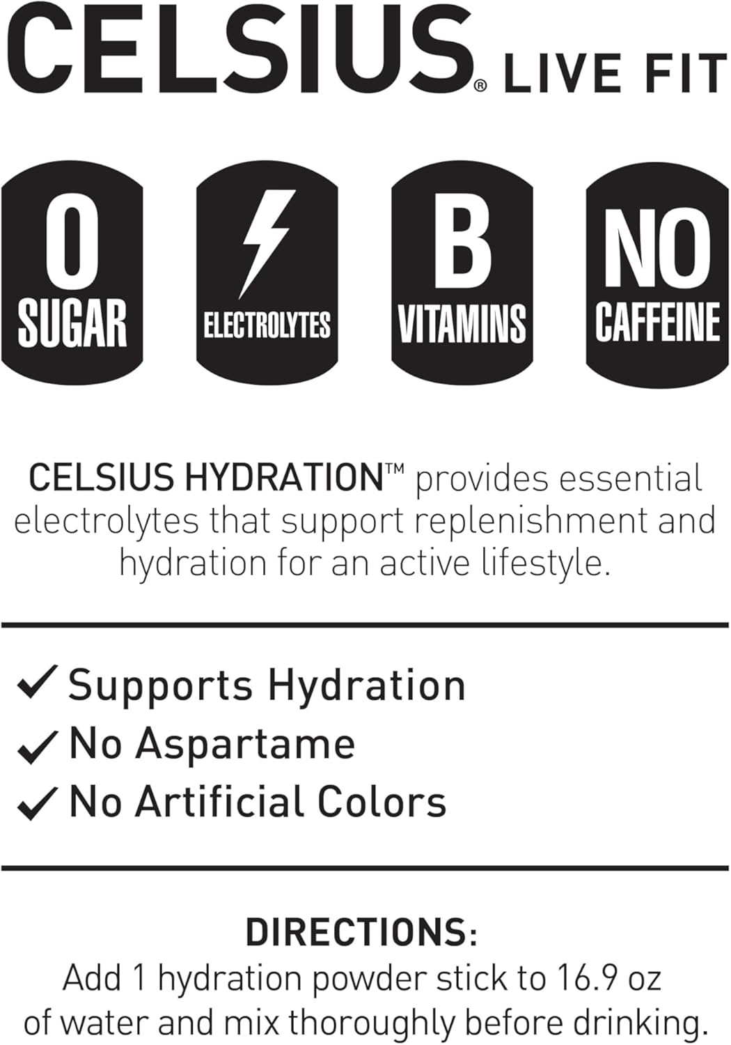 CELSIUS_Hydration™_Lemon_Lime,_Sugar_Free_Electrolyte_Hydration_Drink_Mix_(Pack_of_14)