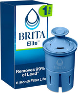 Brita Elite Water Filter Replacement for Pitchers and Dispensers, NSF Certified to Remove 99% of Lead, 1 Count