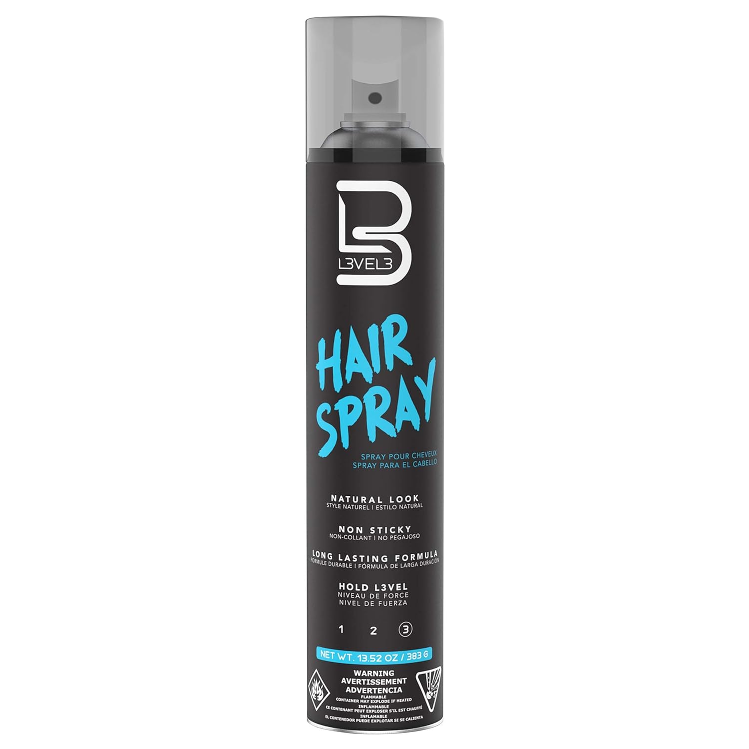 L3_Level_3_Hair_Spray_-_Long_Lasting_and_Strong_Hold_-_Great_for_Men_and_Women_-_Level_Three_-_Suitable_for_All_Hair_Types_(Hair_Spray,_12.95_Fl_Oz_(Pack_of_1)