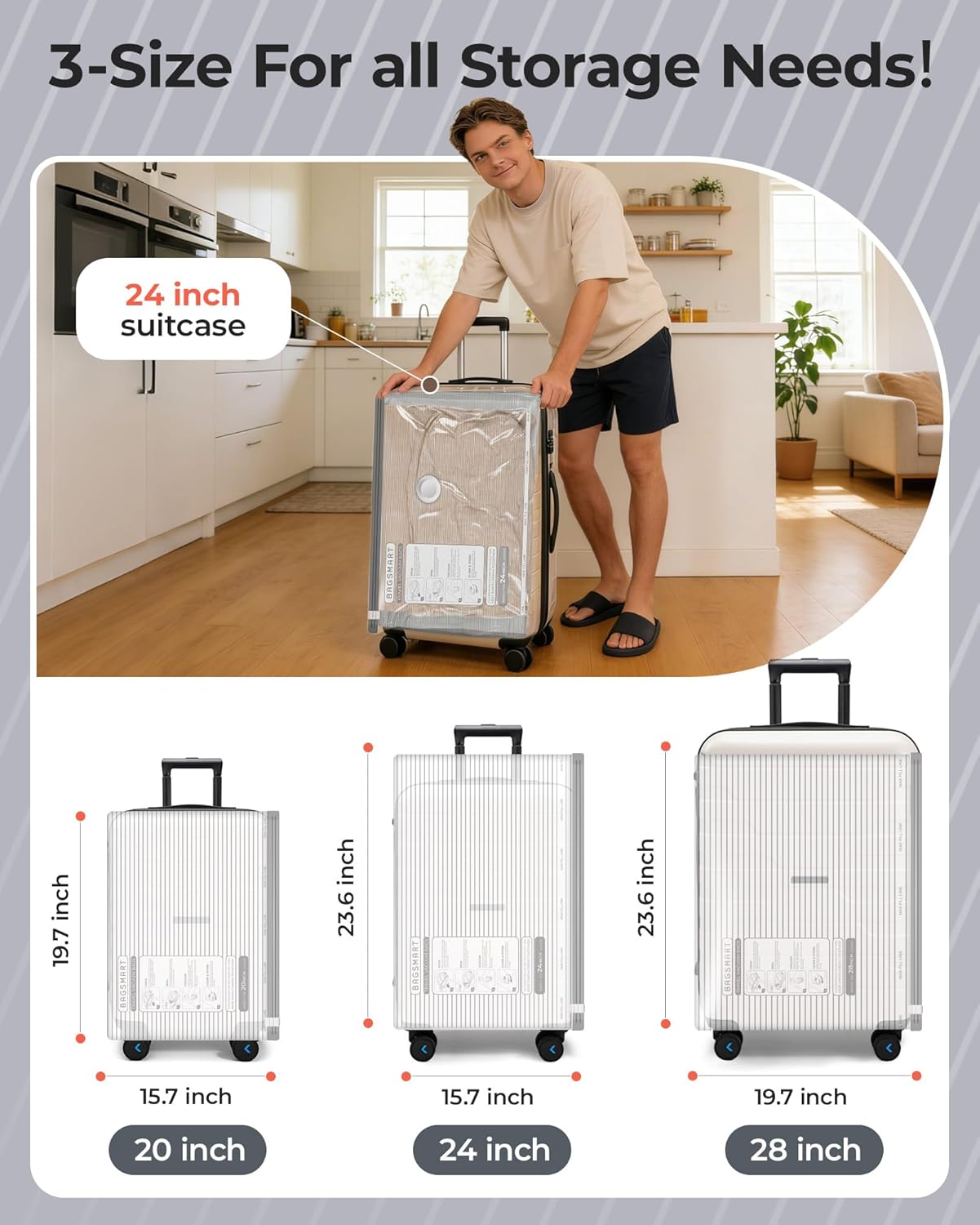 BAGSMART_Vacuum_Bags_for_Travel_with_Rechargeable_Air_Pump,_Portable_Space_Saver_Bags_for_Travel_&_Home,_Vacuum_Compression_Seal_Bag_for_Clothing,_18_Pack_Gray_with_Shoe,_Laundry_&_Toiletry_Bags