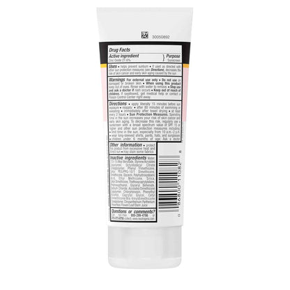 Neutrogena Pure & Free Baby Mineral Sunscreen Lotion with Broad Spectrum SPF 50 & Zinc Oxide, Water-Resistant, Hypoallergenic & Tear-Free Baby Sunscreen, 3 fl. oz, 3 pk