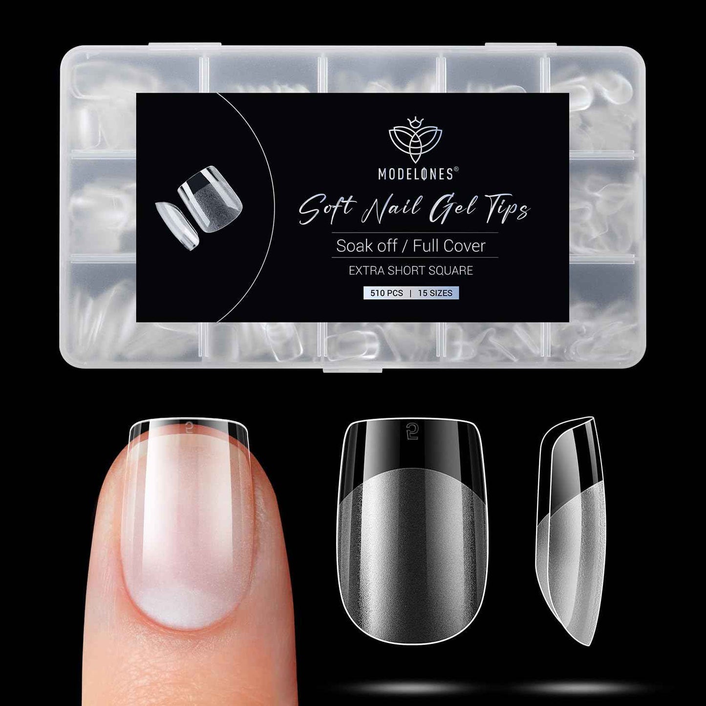 modelones Gel Top Coat, 15 ml 2026 Upgrade Super Shiny Base and Top Coat Set, Soak Off Nail Lamp Acid Free No Wipe Clear Base Top Gel Nail Polish