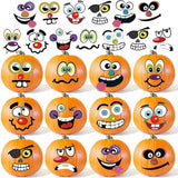 36 Pack Halloween Pumpkin Decorating Stickers Mini Make 36 Small Pumpkin Face Stickers for Halloween Kids Toddlers Party Favors Treats Sticker Gifts 18 Sheets, Pumpkins not Included
