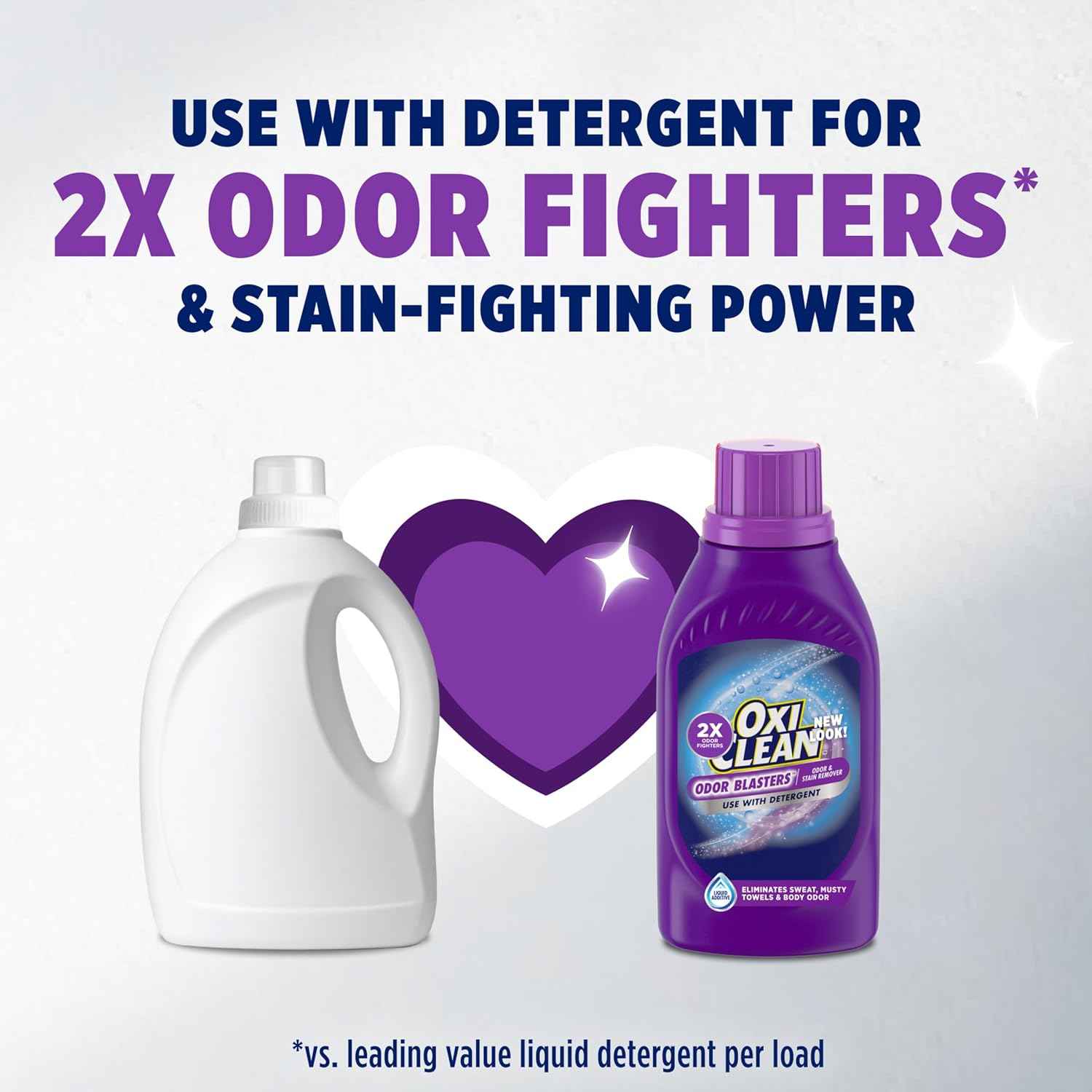 OxiClean Odor Blasters Odor and Stain Remover Liquid Laundry Additive, Water-Activated Laundry Stain Remover