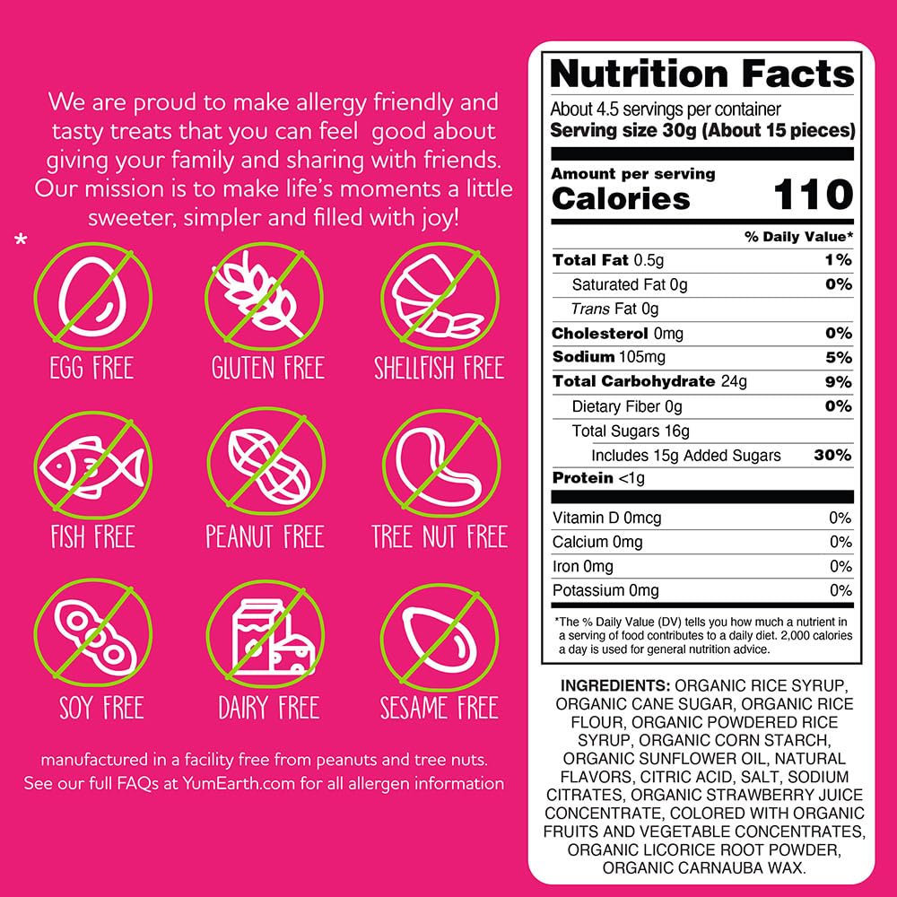YumEarth_Organic_Gluten_Free_Strawberry_Licorice_Snack_Packs_-_Allergy_Friendly,_Gluten_Free,_Non-GMO,_Vegan,_No_Artificial_Flavors_or_Dyes_-_5_Ounce_(Pack_of_1).