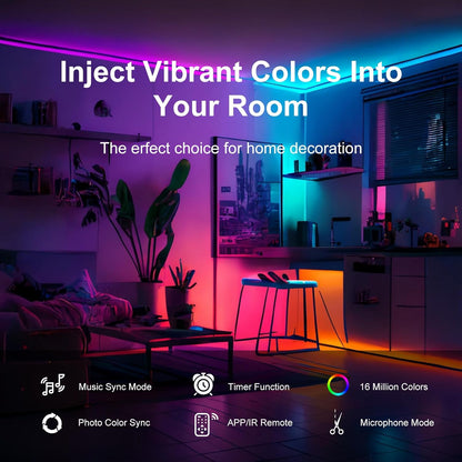50FT/100FT/130FT/200_FT_Led_Lights_for_Bedroom,_Music_Synchronized_Smart_Led_Strip_Lights,_Ultra_Long_with_Remote_Application_Control_Bluetooth_LED_Lights,_Color_Change_RGB_Light