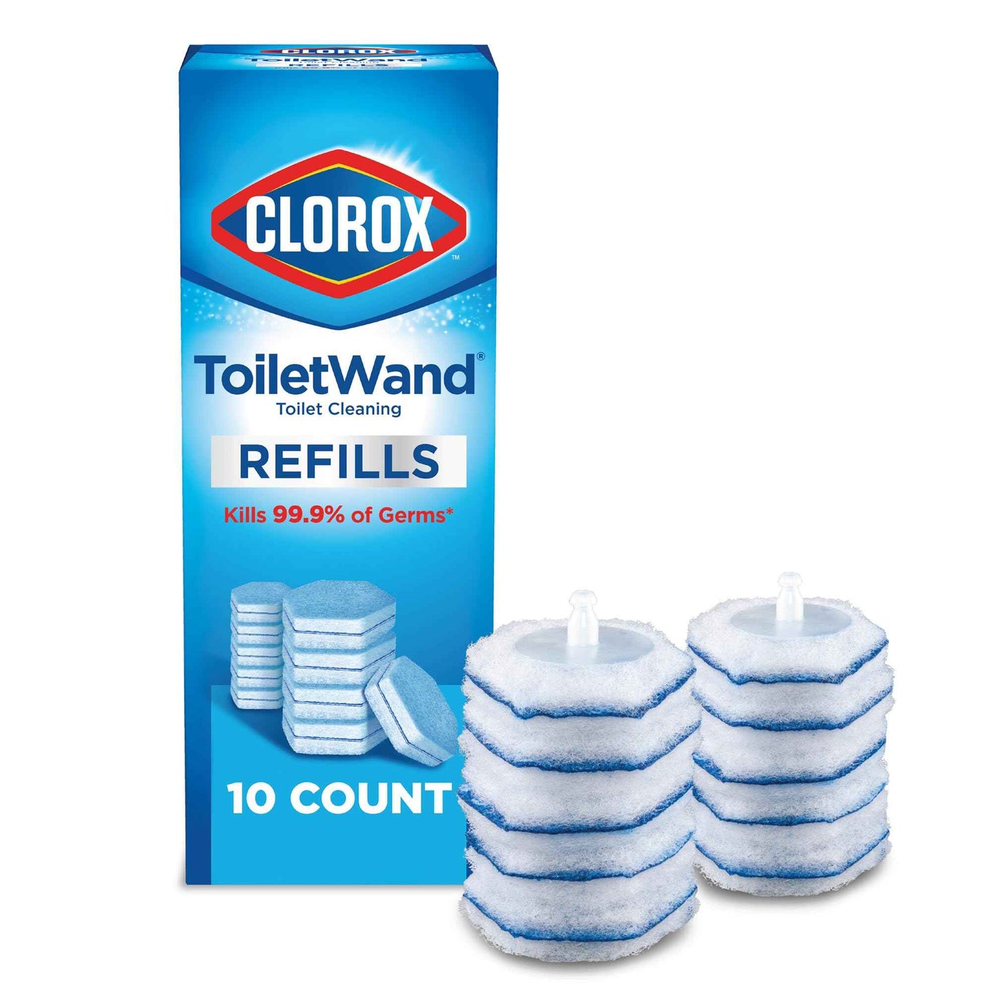 Clorox ToiletWand Toilet Cleaner Refills, Toilet brush, Original, 10 Count