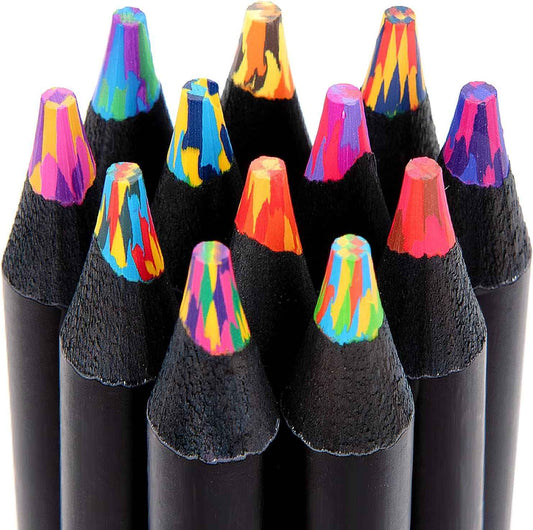 Easter Basket Stuffers, Art Supplies 12/24 Rainbow Colored Pencils, Easter Basket Stuffers for Teens, Teen Girl Gifts Trendy Stuff, Art Supplies for Kids 9-12, Easter Gifts for 5-12 Year Old Girl