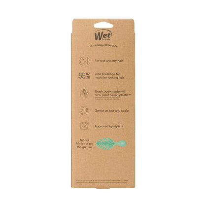 Wet Brush Go Green Curl Detangler Hair Brush, Pale Pink, Ultra-Soft IntelliFlex Detangling Bristles Glide Through Tangles with Ease, Great For Curls, No Split Ends & Pain-Free for Wet or Dry Hair