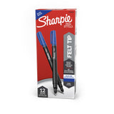 Sharpie Felt Tip Pens, Fine Point (0.4mm), Blue