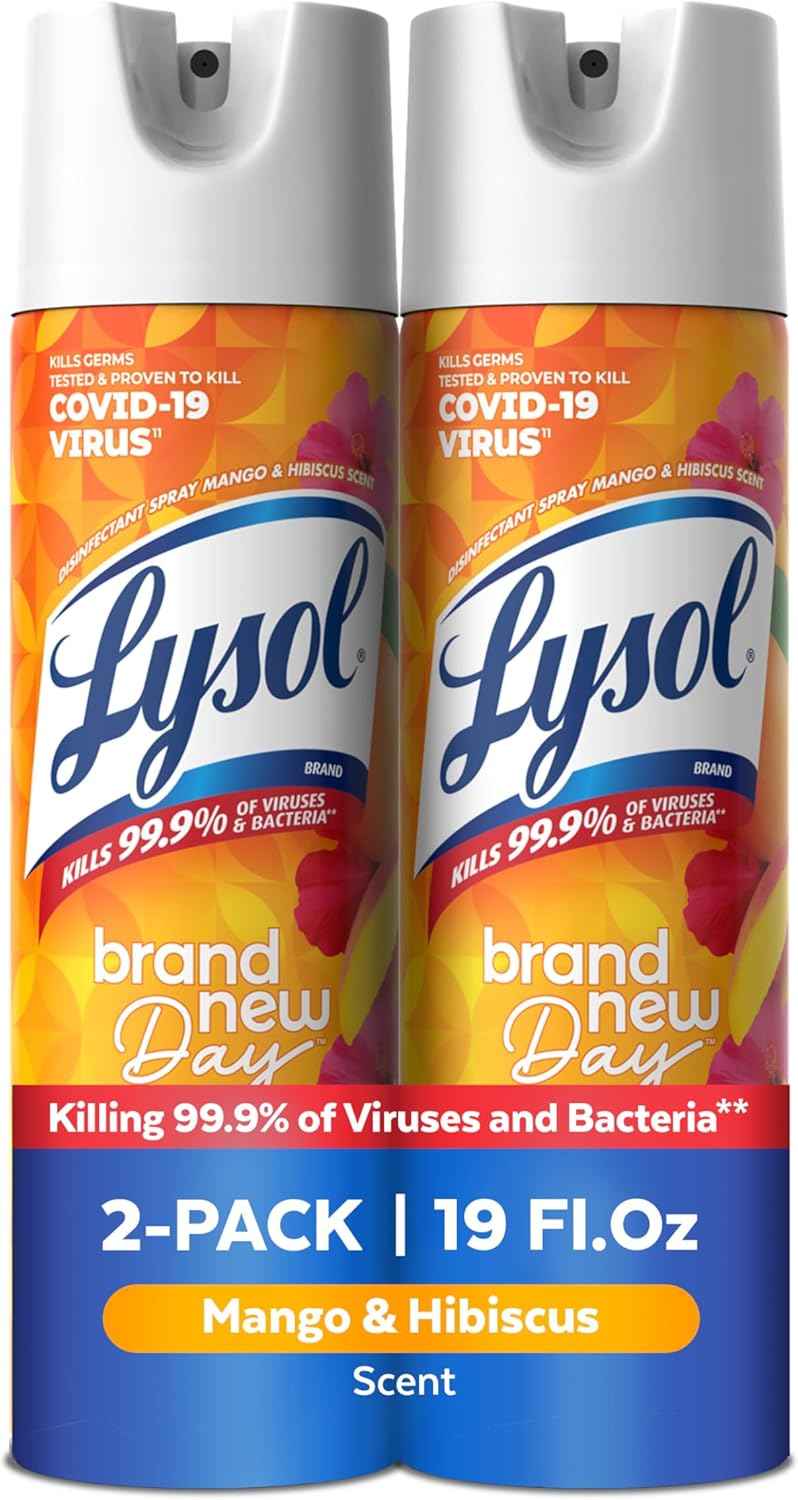 Lysol Disinfectant Spray, Sanitizing and Antibacterial Spray, For Disinfecting and Deodorizing