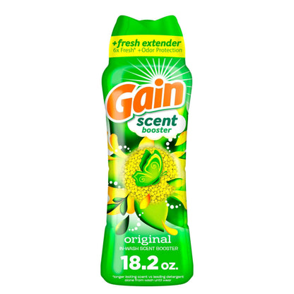 Gain In-Wash Laundry Scent Booster Beads, Original Scent, Fresh Extender + Odor Protection