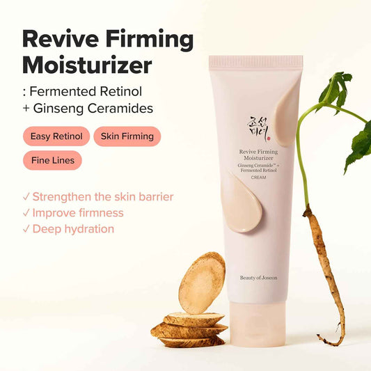 Beauty of Joseon Revive Firming Moisturizer Ginseng Ceramide + Fermented Retinol for Dry, Sensitive Skin Korean Skincare for Women and Men, 60ml,2.02 fl.oz.