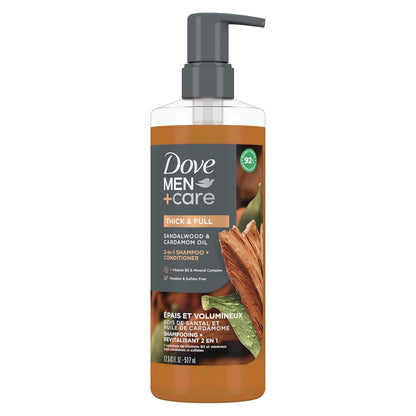 DOVE_MEN_+_CARE_2-in-1_Shampoo_+_Conditioner_Sandalwood_&_Cardamom_Oil_for_Thick_&_Full_Hair,_+_Vitamin_B3_&_Mineral_Complex,_17.5_oz