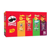 Pringles Potato Crisps Chips, Lunch Snacks, Office and Kids Snacks, Grab N' Go, 1.38 Pounds, Variety Pack (16 Cans)