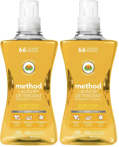 Method Liquid Laundry Detergent; Stain Remover; 66 Loads per 53.5 fl oz bottle