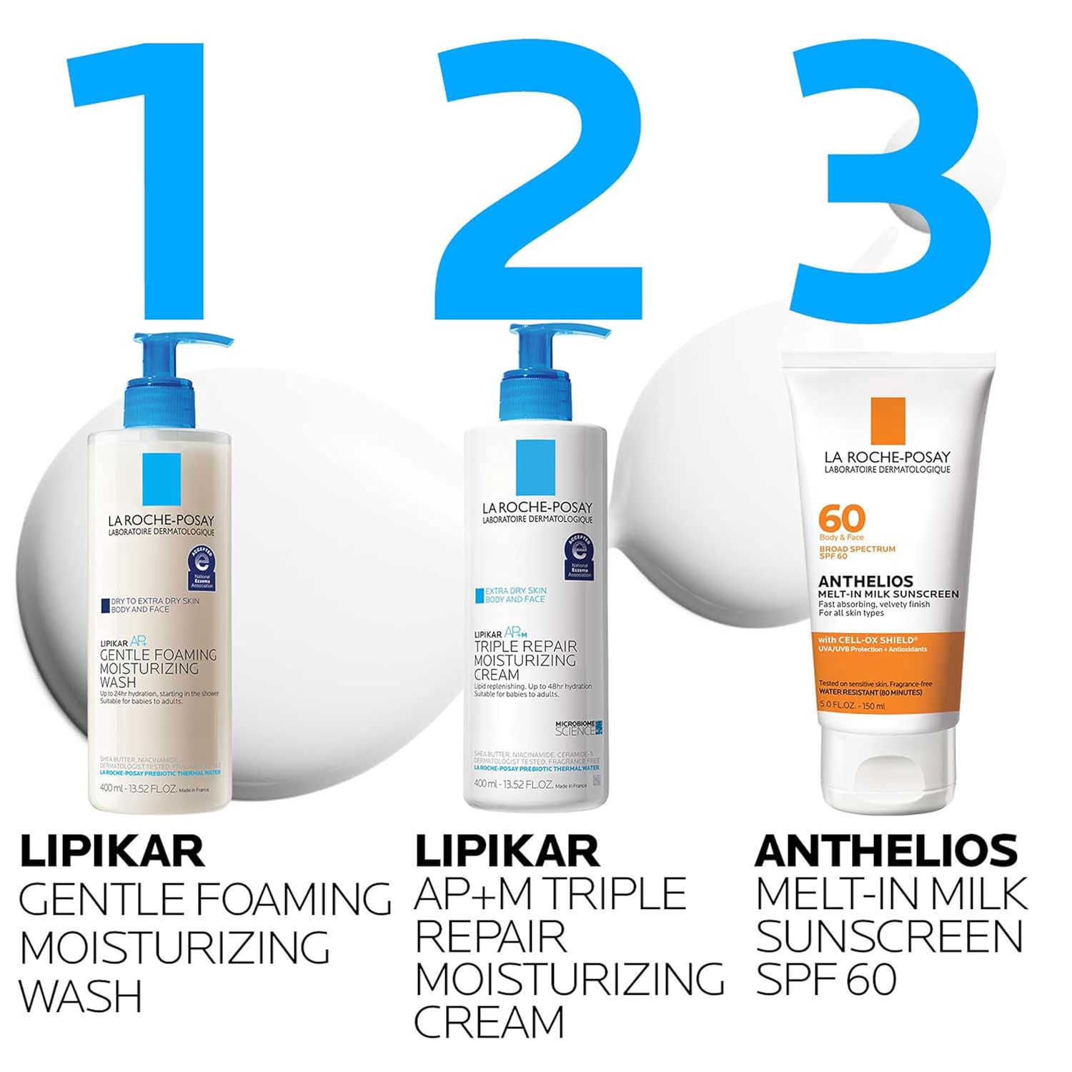 La_Roche-Posay_Lipikar_AP+_Gentle_Foaming_Moisturizing_Wash,_Shea_Butter_+_Niacinamide_+_Glycerin,_Moisturizing_Body_Wash_For_Dry_Skin,_National_Eczema_Association_Accepted,_Dermatologist_Tested​