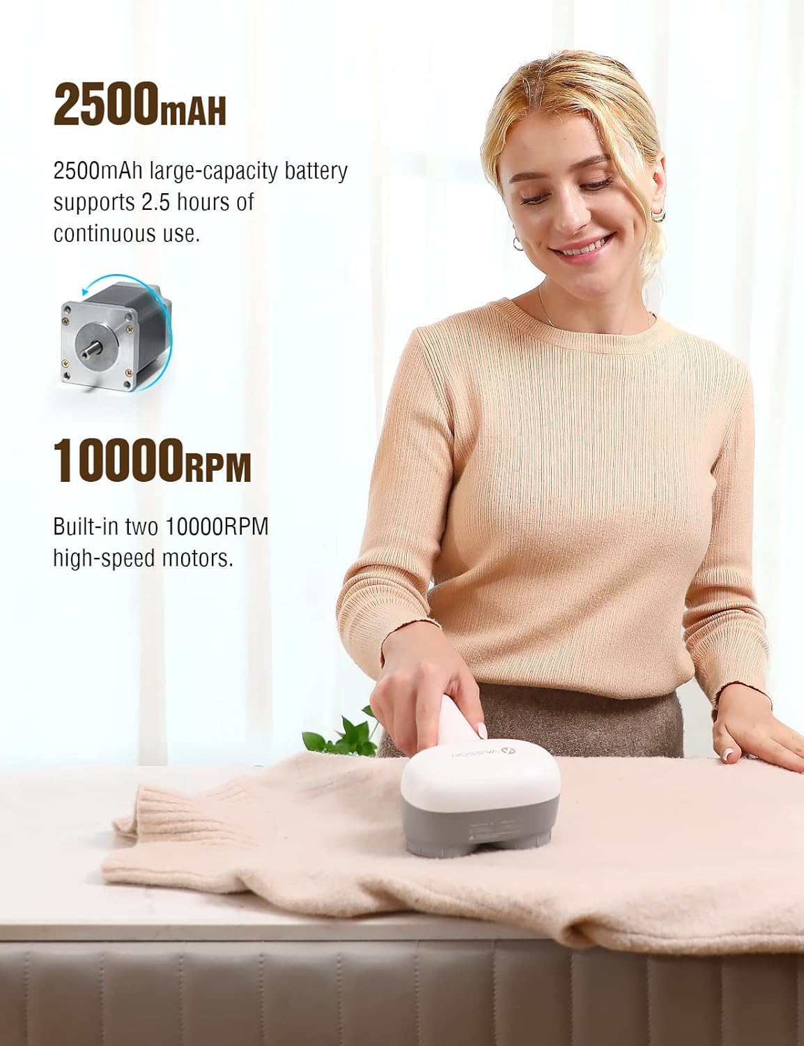 VASSON_Fabric_Shaver,_Electric_Lint_Remover,_Rechargeable_Lint_Shaver,_Sweater_Shavers_to_Remove_Pilling,_Large_Fuzz_Remover_for_Clothes_Couch_Furniture_(Greyish_White)