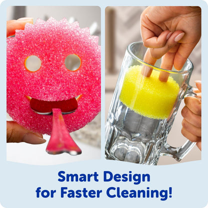 Scrub_Daddy_Original_(4)_+_Scrub_Mommy_Kitchen_Sponges_(4)_-_Scratch-Free_Dish_Scrubber_-_Multipurpose_Kitchen_Cleaning_Sponges_-_BPA_Free_Polymer_Foam_-_Stain_&_Odor_Resistant_(8_Pack)