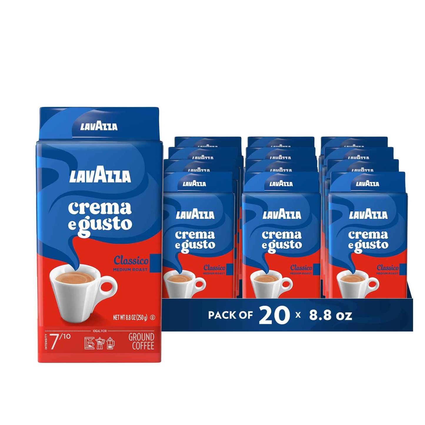 Lavazza Ground Coffee, Medium Roast, Arabica and Robusta Blend