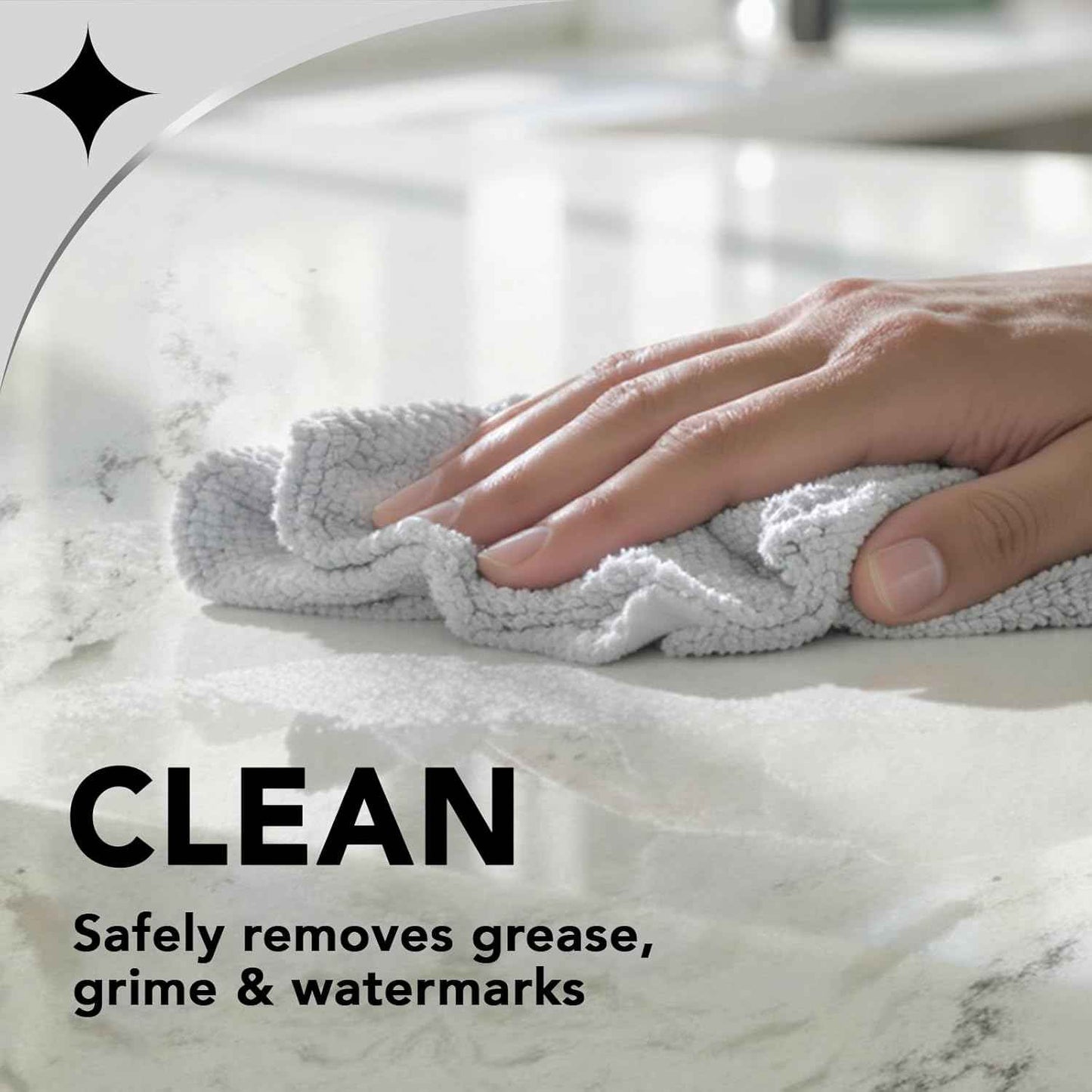 Weiman Quartz Countertop Cleaner and Polish - Clean and Shine Your Countertops Islands and Stone Surfaces with UV Protection, 24 Ounce with MicroFiber Towel, 2 Pack