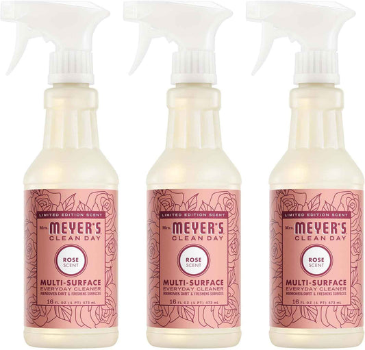 MRS. MEYER'S CLEAN DAY Multi-Surface Everyday Cleaner, Rose Scent, 16 Fl Oz Bottle