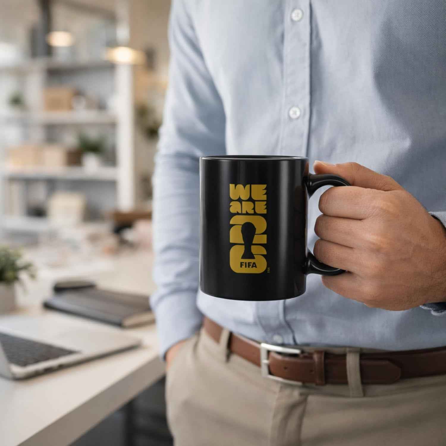Official FIFA World Cup 2026 Edition - 12oz Ceramic Mug - Etched FIFA Emblem - Collector’s Souvenir - Perfect for Home, Office, Enjoying a Hot Latte, Coffee, Mocha, or Tea in the Kitchen