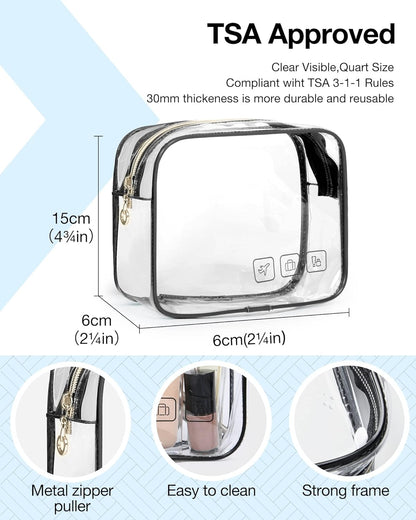 BAGSMART_Toiletry_Bag_Hanging_Travel_Makeup_Organizer_with_TSA_Approved_Transparent_Cosmetic_Bag_Makeup_Bag_for_Full_Sized_Toiletries,_Medium-Black