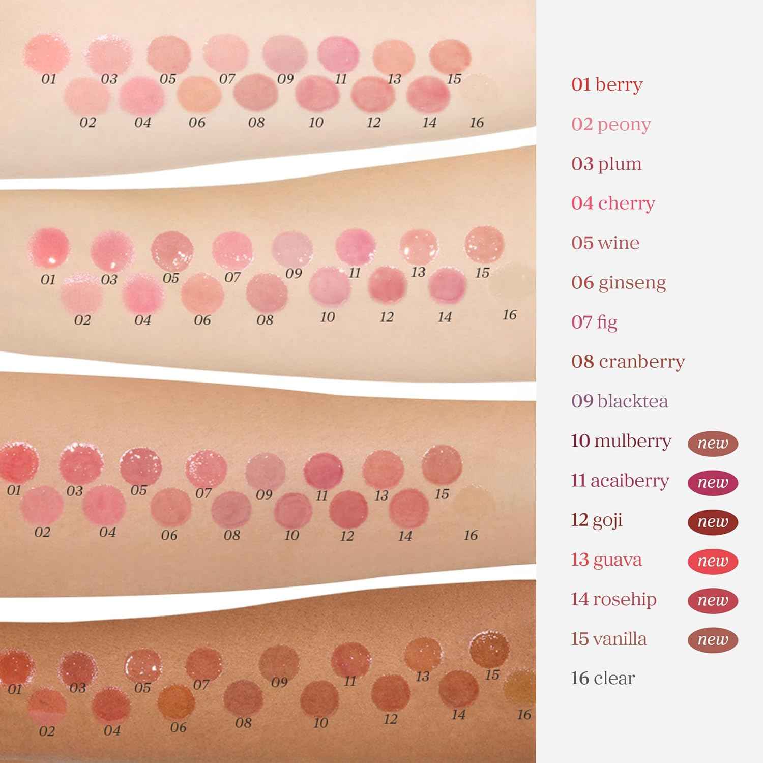NOONI Korean Lip Oil | Long-Lasting, Moisturizing, Plumping, Revitalizing for Dry Lips, Waterproof, No Peel Off, Korean Tint, Hydrating Lip Stain, Nourishing Crystal Clear, 0.12 FL Oz