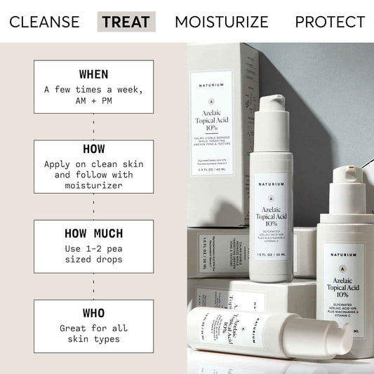 Naturium Azelaic Topical Acid 10%, Face & Skin Care Beauty Treatment with Niacinamide & Vitamin C